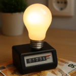 bombilla y contador bombilla y contador